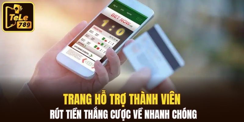 Trang hỗ trợ thành viên rút tiền thắng cược về nhanh chóng